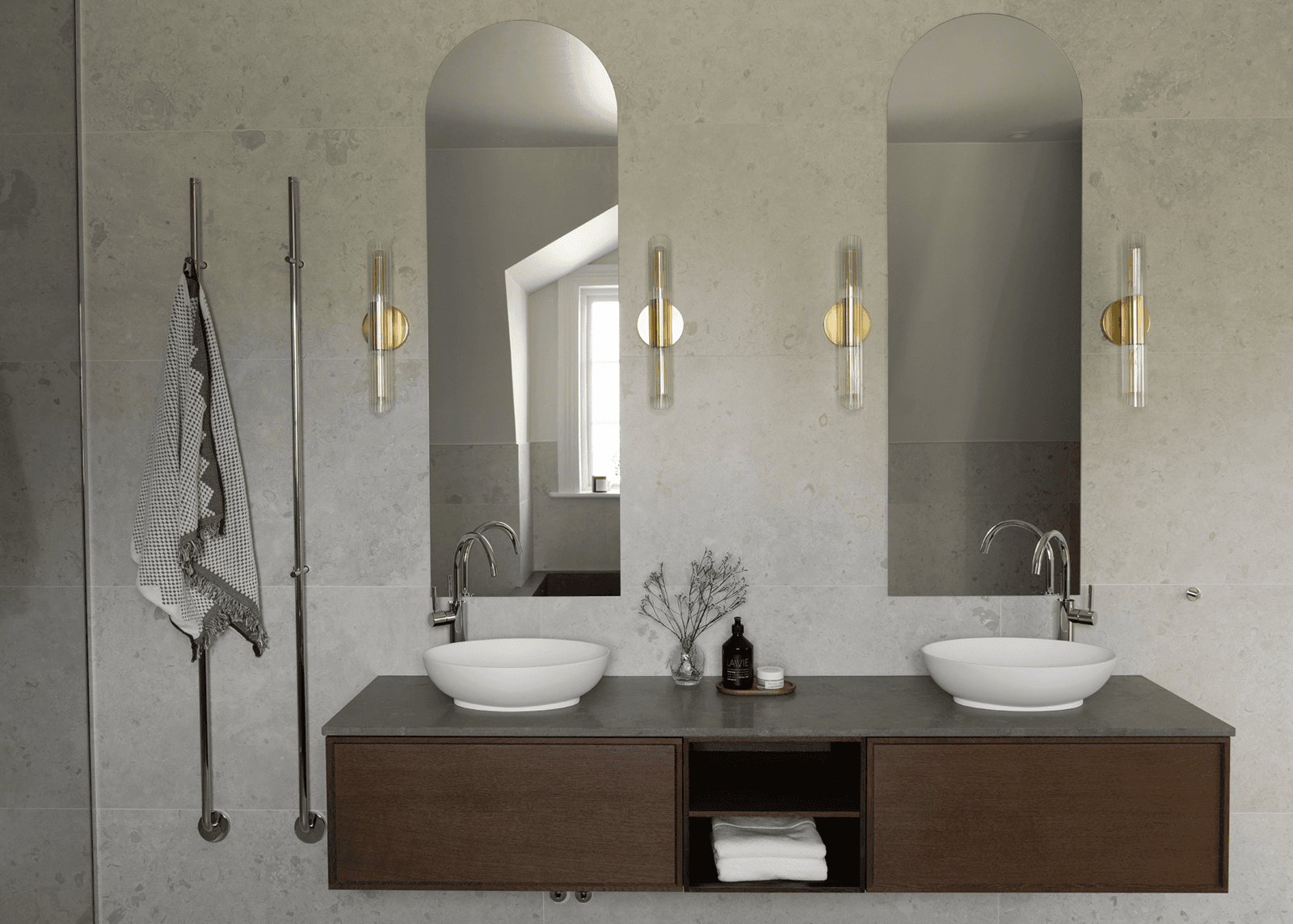 Norrvange Ivory & Azul Olive detaljbilde 2